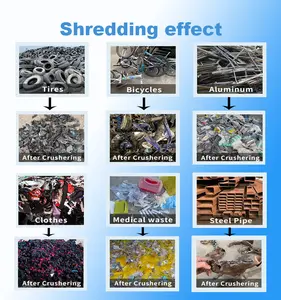 Ampla gama de aplicações triturador de sucata de metal usado blocos de motor de alumínio triturador de metal orgânico em China