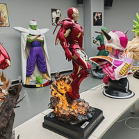 Escultura de Personaje de Marvel 1:3, Adorno Grande Luminoso de Iron Man, Decoración para Cibercafé o Cine