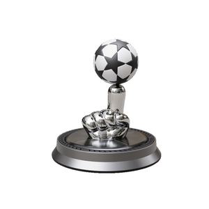 Ornamento di profumo di calcio galleggiante a energia solare deodorante per auto rotante per deodorante decorativo per auto in metallo novità regali - Product Image 5