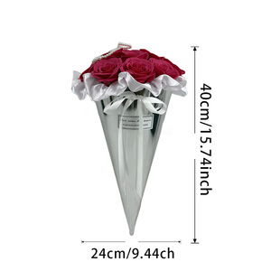 Nouvelle simulation de cornet de glace, bouquet fini pour la fête de Tanabata, cadeau créatif haut de gamme pour la Saint-Valentin pour les filles - Product Image 5