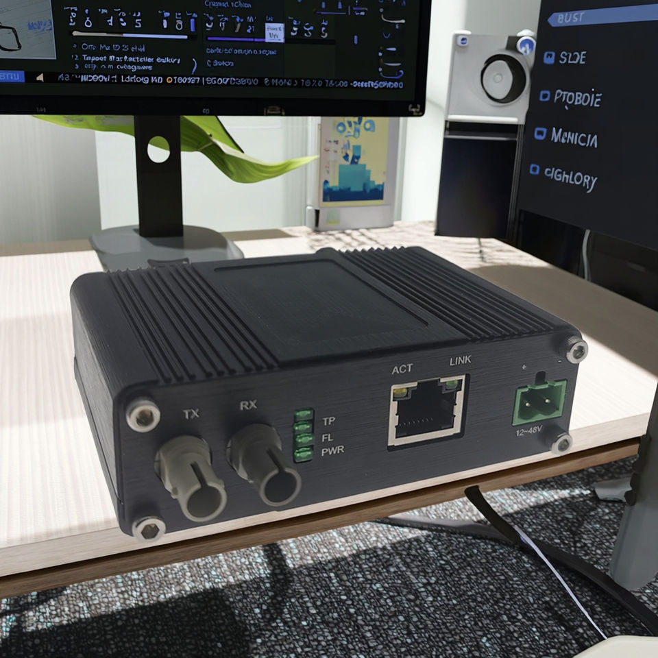 Mini Industrial 10BASE-T to 10BASE-FL Ethernet Media Converter in Stock