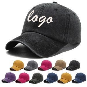 Wholesales Higher Quality Sun Protection Washed Vintage Denim Sporty Casual Unstructured Gorras <b>Dad</b> <b>Hat</b> Baseball Cap - Product Image 1