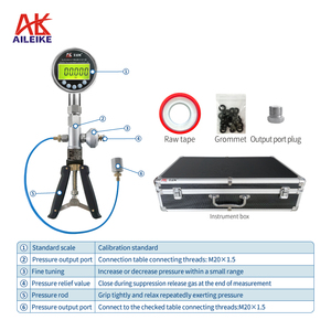 Aileike101se + alkc400ha1 áp suất biển calibrator dụng cụ 0 ~ 16bar phạm vi khí nén cầm tay 0.1% FS Độ chính xác 1.2x môi trường xung quanh không khí - Product Image 2