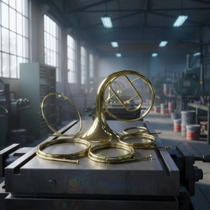 Cor français 5 clés <span class=keywords><strong>en</strong></span> A/D/E/F/G, finition laquée or, étui <span class=keywords><strong>en</strong></span> toile, prêt à l'emploi, <span class=keywords><strong>en</strong></span> vente - Product Image 4