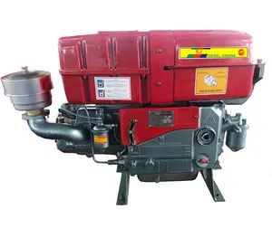 18HP 22HP เครื่องยนต์ดีเซลแบบสูบเดียวแบบสี่จังหวะแนวนอน