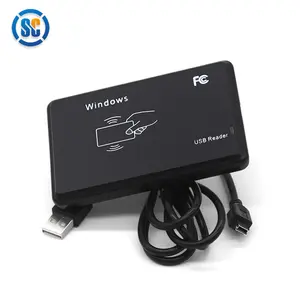 Logiciel gratuit RFID chip Tag Reader & Writer Desktop usb Rfid EM tk4100 125khz Proximity Smart card USB reader