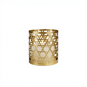 <b>Lighting</b> Decorations Supplies Metal Votive Candle Holder With Gold Finished Home And Wedding Decor Candle Votive - Product Image 1