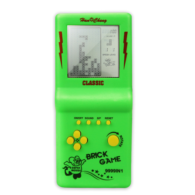 Portable Classic Retro Educational Game Console Handheld 3.5inch Large Screen Brick Made of Durable Plastic