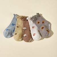 Nouvelles chaussettes courtes pour bébé, style Mori, en fausse fourrure ondulée et coton de qualité supérieure, tricotées, respirantes, collection Printemps 2026