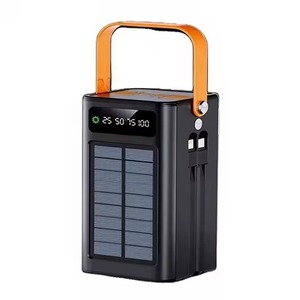 Power Bank Solare da 22.5W con Porte USB Multiple e Cavi Integrati, Batteria da 30000mAh, 50000mAh, 100000mAh, Ricarica Rapida PD - Product Image 1