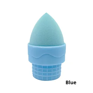 Scatola porta spugne e piumini da trucco in silicone quadrata, stile nordico, porta beauty blender - Product Image 5