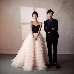 High End <b>Light</b> Wedding Dress Sweetheart Neckline Ball Gown Tulle <b>Netting</b> Vintage Style Studio Photo Shoot Travel Photography - Product Image 1