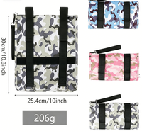 Bolsa Colgante para Carro de Golf, Bolsa de Almacenamiento Plegable Impermeable, Bolsa de Accesorios de Golf con Correa Ajustable, 1 Herramienta para Divots, 4 Tees de Madera