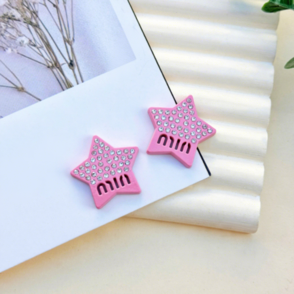 Pentagrama hueco rosa 23 * 22mm