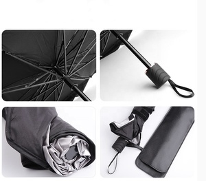 Pare-soleil de voiture avec Logo personnalisé, parapluie de <span class=keywords><strong>Protection</strong></span> <span class=keywords><strong>UV</strong></span>, <span class=keywords><strong>Parasol</strong></span> avant de voiture enduit d'argent - Product Image 3