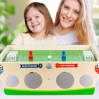 Jeu de football de table en bois, blocs de construction assemblés, figurines de sport, terrain de basket-ball, produit transfrontalier très demandé