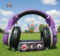 Canapé gonflable pour enfants à thème DJ pour les fêtes, décoration de fête, vente chaude