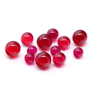 Laboratorium Ruby Corundum Synthetische massieve bal 1 mm-4 mm Diep rozerood Keramische gatenbal Heldere rode kleur - Product Image 4