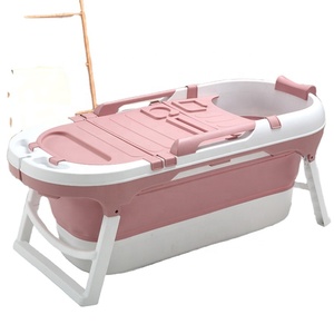 Vasca da Bagno Moderna in Plastica 3-in-1 per Neonati con Termometro e Bicchiere per Lavaggio Capelli, Ergonomica Pieghevole Ecologica per Bambini 0-3 Anni - Product Image 6