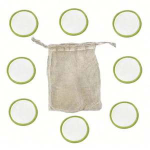 Bolsa de jabón de algodón natural con cordón, bolsa de red de algodón - Product Image 4