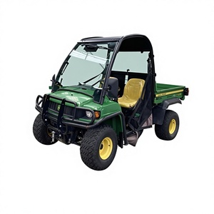 รถอเนกประสงค์ John Deere UTV ขับเคลื่อน 4 ล้อ เกียร์ธรรมดา เครื่องยนต์ 4 จังหวะ น้ำมันเบนซิน/ดีเซล สีเขียว-เหลือง เบาะนั่ง รองรับน้ำหนักบรรทุก 300-400 กก. พร้อมส่งออก - Product Image 1
