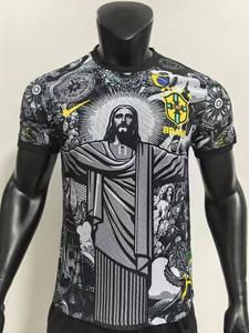 Camisa de Futebol Personalizada, Conjunto de Treino Masculino, Meias de Futebol com Grip, Camisa do Brasil - Product Image 3