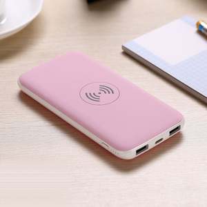 Chargeurs portables sans fil en caoutchouc souple à double port USB - Product Image 2