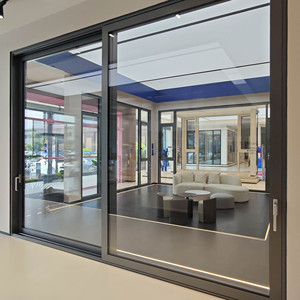 Puerta Corredera Reforzada Deioux con Doble Acristalamiento de Vidrio Templado, Aislamiento Térmico Superior, Tamaño Personalizado para Apartamentos y Centros Comerciales - Product Image 3