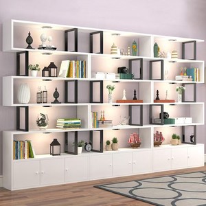 Hot Sell Beauty Hair Salon Store Display Rack Wood <b>Storage</b> Cabinet <b>Book</b> Shelf - Product Image 5
