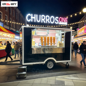 Remorque à glaces carrée homologuée DOT VIN CE, entièrement équipée pour machine à glaces molles, burgers, pizzas et autres plats rapides de rue. - Product Image 2