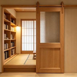 Puerta Interior de Madera Maciza con Panel Arqueado de MDF, para Dormitorio y Apartamento, Resistente a la Humedad, con Apertura de Bisagra Estilo Francés - Product Image 4