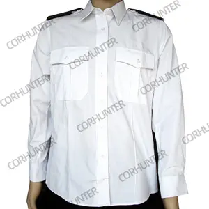 blue cheap security uniform design guard uniform security shirt customize logo design logo and color and style