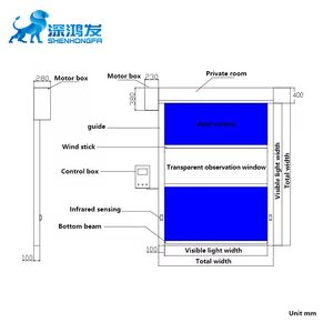 Tốc độ cao điện PVC cán cửa nhanh Roll-up cửa khác - Product Image 3