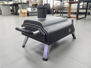 Mini grille-pain à <span class=keywords><strong>gaz</strong></span> pour cuisine, jardin extérieur, double combustible, four à pizza avec base rotative - Product Image 2