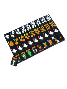 American <b>Mahjong</b> <b>Set</b> Black & White Acrylic 166 Tiles Custom Logo Single Layer Christmas Holiday Gift Wholesale - Product Image 1