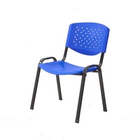 Chaise de conférence minimaliste empilable confortable, chaise en plastique épaissi, chaise de formation de bureau