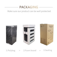 Poubelle intelligente de cuisine en acier inoxydable avec capteur, 50L (13 gallons), logo OEM, pour usage intérieur