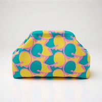 Tas Clutch Lipat Bahan Premium Ramah Lingkungan Kapasitas Besar Multi-Fungsi Kerajinan Flyknit Gaya Fashion Wanita untuk Makeup