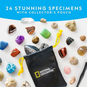 Caja de Calendario de Adviento de 24 Piedras Preciosas para Niños, Colección Personalizada de Crystal Rock, Papel en Relieve con Minerales Fósiles para Crema Facial - Product Image 3