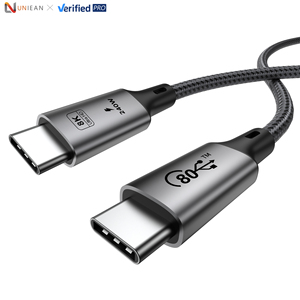 UNIEAN-Câble de charge rapide coaxial type-c 40Gbps 8K vidéo 20V 5A type C à type C, câble de données, PD 100W USB 4.0 <span class=keywords><strong>pour</strong></span> Iphone - Product Image 1