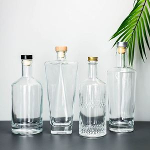Bouteilles de <span class=keywords><strong>liqueur</strong></span> rectangulaires givrées de 500 ml et 750 ml pour brandy, vodka et tequila – Vente en gros - Product Image 5