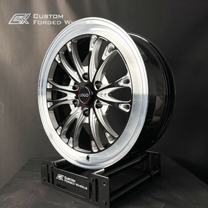 Jantes de course à 6 trous, profilées, 17, 18, 19, 20 pouces, à lèvre polie, multi-rayons usinés, en alliage forgé pour Chevrolet Silverado 1500 - Product Image 4