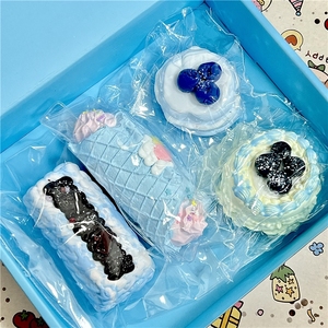 Luckykoo Viral Realistic Cake Dessert Series <b>Squishy</b>-soft Sticky Silicone Squeeze Toys for Stress Relief - Product Image 3