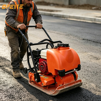 OFEITE Promotion C90 6.5HP Compacteur de sol vibrant à essence Honda 6500VPM, force centrifuge élevée de 15KN
