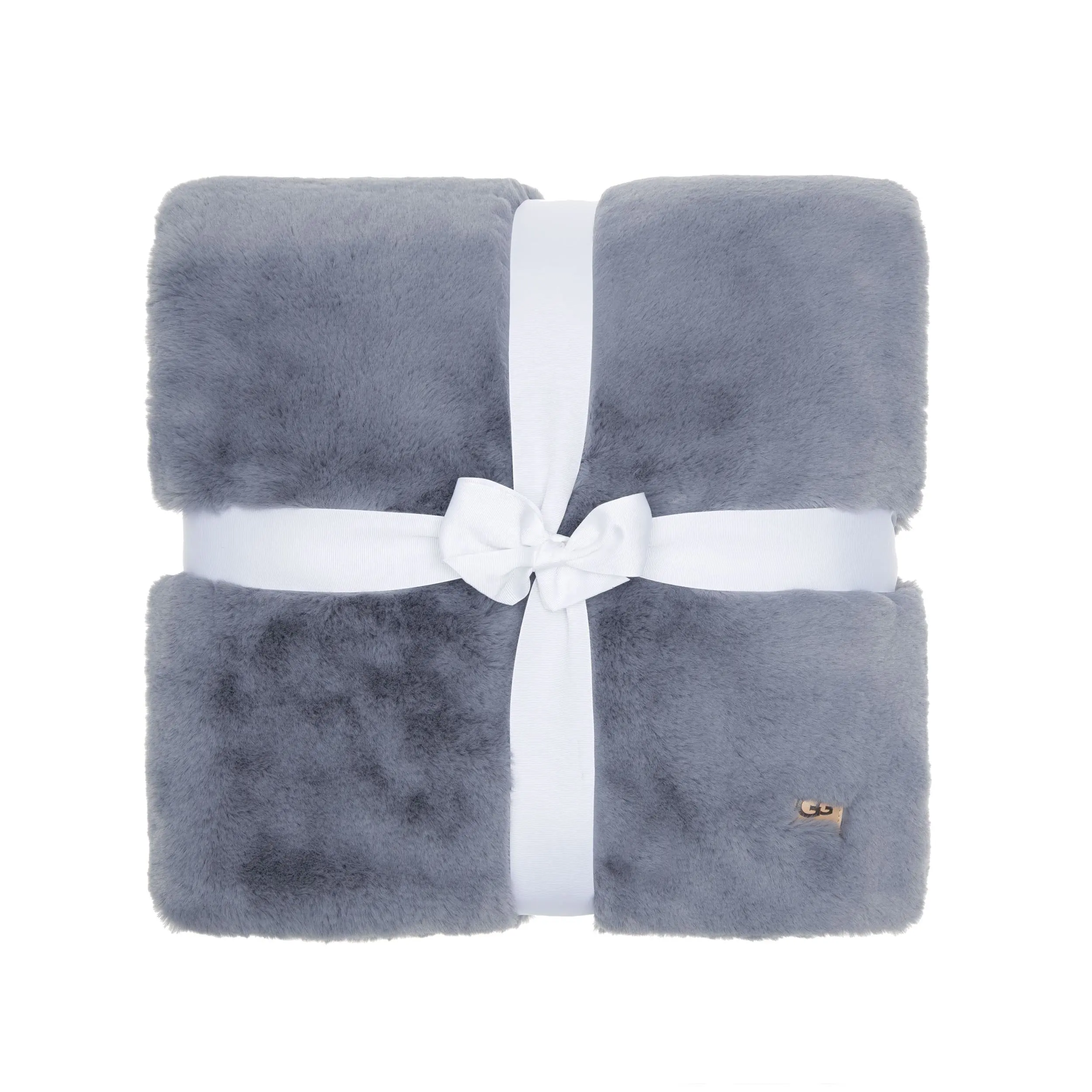 Reversible Soft Large Size 50*70 Inch Plush Faux Fur Flannel Double-Layer Throw Blanket