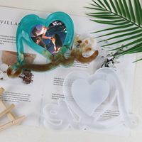 INTODIY Mr & Miss Love série Saint Valentin Stéréo Cadre Photo Moule En Silicone Grand Amour Petit Amour Décoration De La Maison Moule En Silicone