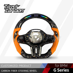 Volante de Fibra de Carbono Personalizado con LED para <span class=keywords><strong>BMW</strong></span> Serie 3 4 5 <span class=keywords><strong>330e</strong></span> X4M M3 M340i M550i M4 <span class=keywords><strong>XDrive</strong></span> X5 M5 Z4 X6M G30 F90 G87 - Product Image 2