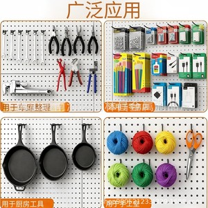 Black Pegboard <b>Hook</b> 4 Inch Extra Thick 1/4 Inch Heavy Duty For Hanging Storage Organization <b>Tools</b> - Product Image 1