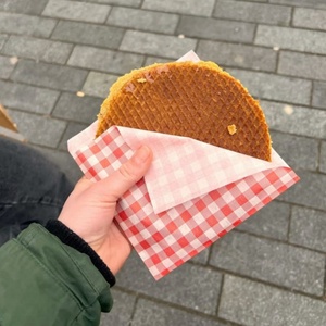 Bolsa de Papel para Alimentos Personalizada, Bolsa Triangular de Papel Kraft Antigrasa para Sándwiches, Hamburguesas, Donuts, Stroopwafels y Galletas - Product Image 2