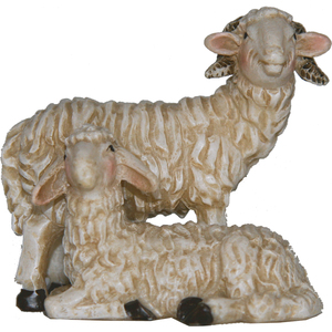 Figurines de la Nativité Mouton avec agneau Hauteur 3,2 cm pour figurines et jouets de Noël de 7 à 10 cm - 9006935001174 - Product Image 1